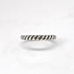 Silver Rope Band, Silver Cable Rope, Twist Braided Stackable Silver Band, Twist Band Ring, Twist Stack Ring, Twist Band Engagement Ring