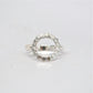 Silver Bubble Halo Ring - Circle Karma Ring - Infinity Ring - Disc Ring - Circle Ring