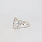 Silver Bubble Halo Ring - Circle Karma Ring - Infinity Ring - Disc Ring - Circle Ring