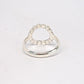 Silver Bubble Halo Ring - Circle Karma Ring - Infinity Ring - Disc Ring - Circle Ring