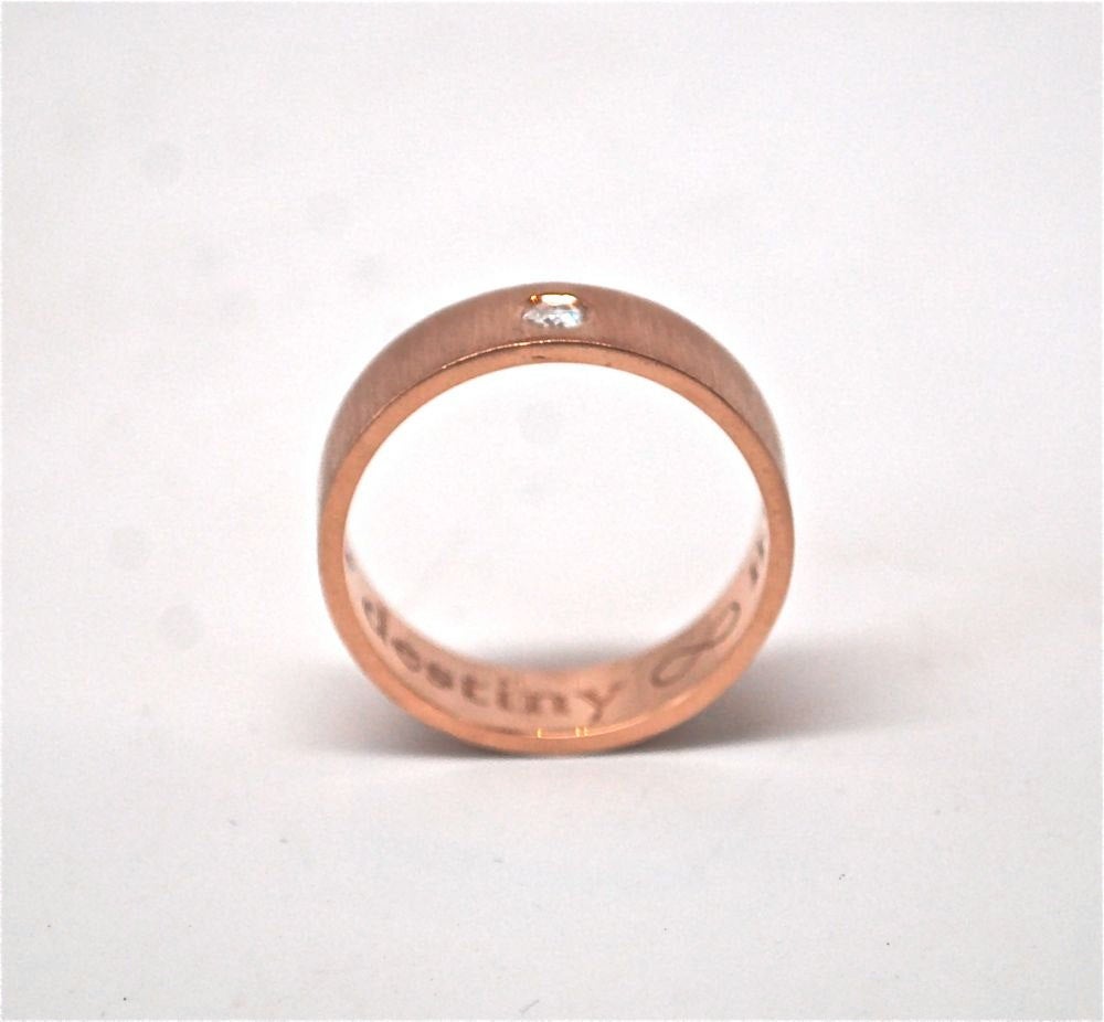 Diamond Ring Band 3mm Rose Cut Diamond Ring - 14k Rose Gold Men's Wedding Ring - Handmade Wedding Band - Diamond Wedding Band