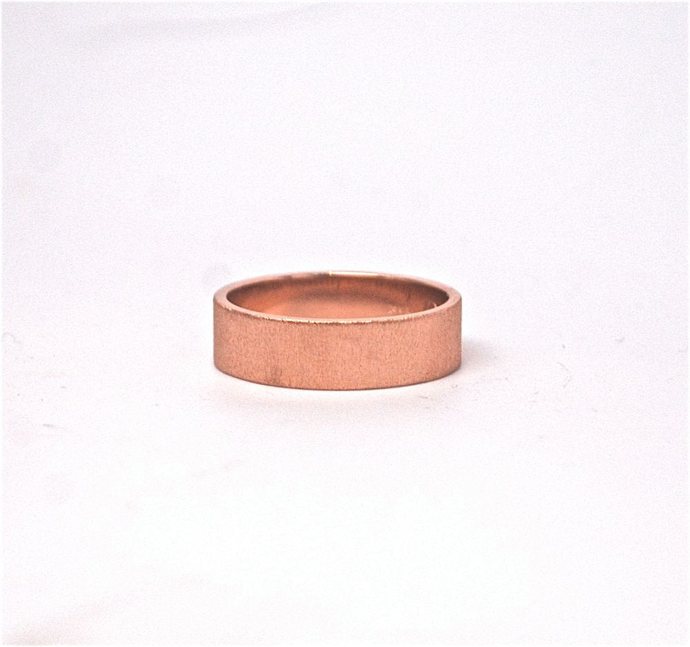 14k Gold Wedding Band - 14k Rose Gold Men's Wedding Ring - Handmade Wedding Band - Customizable Wedding Band