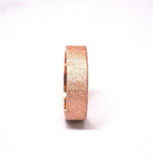 14k Gold Wedding Band - 14k Rose Gold Men's Wedding Ring - Handmade Wedding Band - Customizable Wedding Band