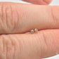 A PAIR of THREADED POST White Diamond Stud Gold Earring Threaded Post Rose Gold Diamond Stardust Earrings, Diamond Studs, Cartilage Earrings