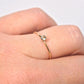 Green Amethyst Prasiolite 14K Gold Ring Made to Order February Birthstone Stackable Ring Birthstone Stacking Ring