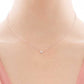 14k White Gold Diamond Necklace Recycled Gold Fair Trade - 14kYellow Gold Necklace - Classic Modern Simple
