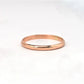 Rose Gold Wedding Band, Stackable Gold Band, Simple Engagement Ring, Rose Gold Band, Engagement Band, Half Round Band, Simple Rose Gold Ring