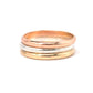 Mixed Metal Rings 14K White, Yellow, Rose Gold Bands Stackable Band Engagement Ring Rose Gold White Gold 18K Made to Order Handmade Wedding