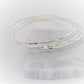 Super Thin Bangles Hammer Faceted And Forged 3 Silver Stack Bracelets Recycled Sterling Silver Bangle Stacking Bracelets