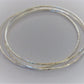 Super Thin Bangles Hammer Faceted And Forged 3 Silver Stack Bracelets Recycled Sterling Silver Bangle Stacking Bracelets