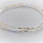 Super Thin Bangles Hammer Faceted And Forged 3 Silver Stack Bracelets Recycled Sterling Silver Bangle Stacking Bracelets