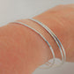 Super Thin Bangles Hammer Faceted And Forged 3 Silver Stack Bracelets Recycled Sterling Silver Bangle Stacking Bracelets