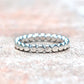Beaded Bubble Band - Dotted Silver Stack Ring - Stack Ring - Eternity Band Stacking Ring Guard Made of Recycled Sterling Silver