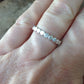Beaded Bubble Band - Dotted Silver Stack Ring - Stack Ring - Eternity Band Stacking Ring Guard Made of Recycled Sterling Silver
