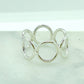 Infinity Circle Band 14k Yellow or White Gold or Sterling Silver