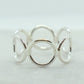 Infinity Circle Band 14k Yellow or White Gold or Sterling Silver