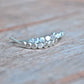Bubble Earrings Half Hoops Beaded Hoops Recycled Sterling Silver Conflict Free Diamond Earrings