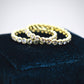 Diamond Beaded Stack Set 14k Gold Made to Order Handcrafted Ring Eternity Bands