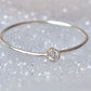 Diamond Ring 14k Gold Diamond Stacking Ring April Birthstone Diamond 14k White Gold Ring
