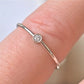 Diamond Ring 14k Gold Diamond Stacking Ring April Birthstone Diamond 14k White Gold Ring