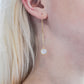Yellow Gold 18k Threader Earrings 2 carat White Topaz