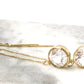Yellow Gold 18k Threader Earrings 2 carat White Topaz