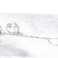 14K White Gold Threader Earrings 2 carat White Topaz