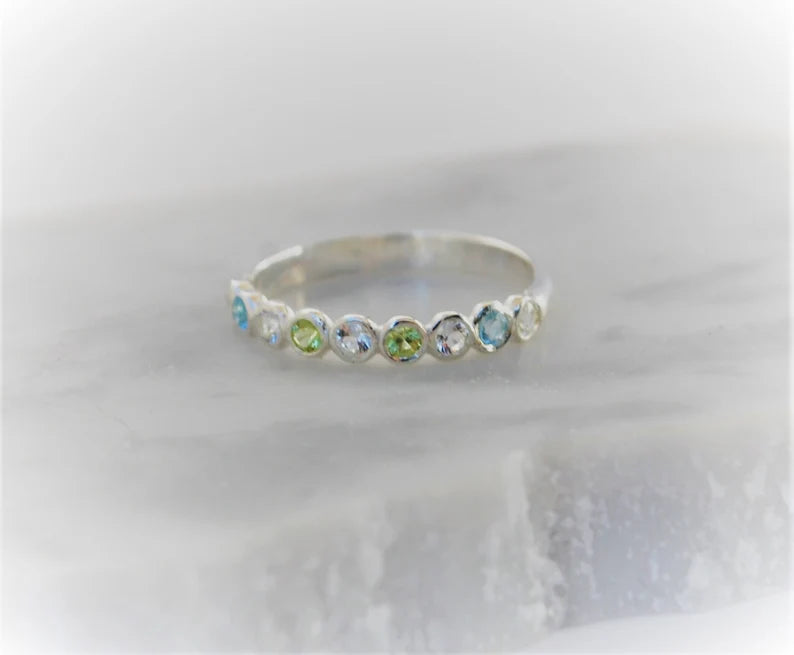 Family Birthstone Ring Custom Deposit For Design