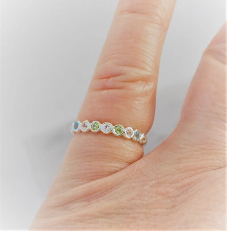 Family Birthstone Ring Custom Deposit For Design