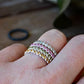 Yellow Citrine Eternity Band Stack Band Birthstone Citrine Gemstone Eternity Stacking Ring Recycled Sterling Silver