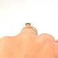 14k White Gold 6mm Princess Cut Peridot Tapered Bezel Ring