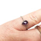 Purple Amethyst Rose Cut Pear Gemstone in 14k Rose, White or Yellow Gold