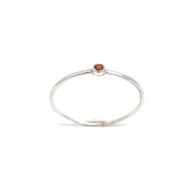 Red Garnet January Birthstone in 950 Platinum or 14k, 18k, silver or palladium