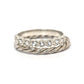18K White Gold Twist Band - Wedding Ring - Handmade Twist Band - Stacking Ring - Stackable Wedding Ring