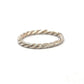 18K White Gold Twist Band - Wedding Ring - Handmade Twist Band - Stacking Ring - Stackable Wedding Ring