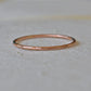 Super Thin Hammered Stack Ring Delicate and Shiny Rose Gold Stack Ring Made of Recycled 14K Gold - Stacking Ring