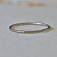 Super Thin Hammered Stack Ring Delicate and Shiny Rose Gold Stack Ring Made of Recycled 14K Gold - Stacking Ring