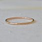 Super Thin Hammered Stack Ring Delicate and Shiny Rose Gold Stack Ring Made of Recycled 14K Gold - Stacking Ring