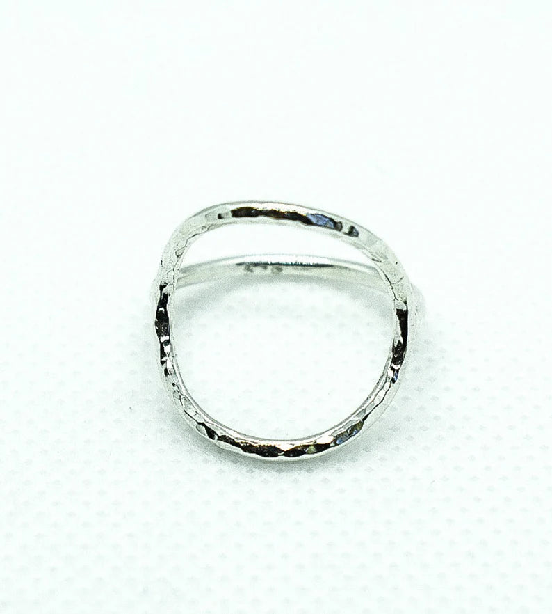 Recycled Silver Circle Infinity Ring