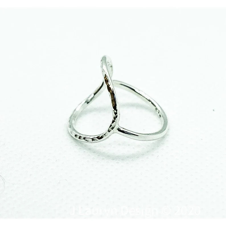 Recycled Silver Circle Infinity Ring