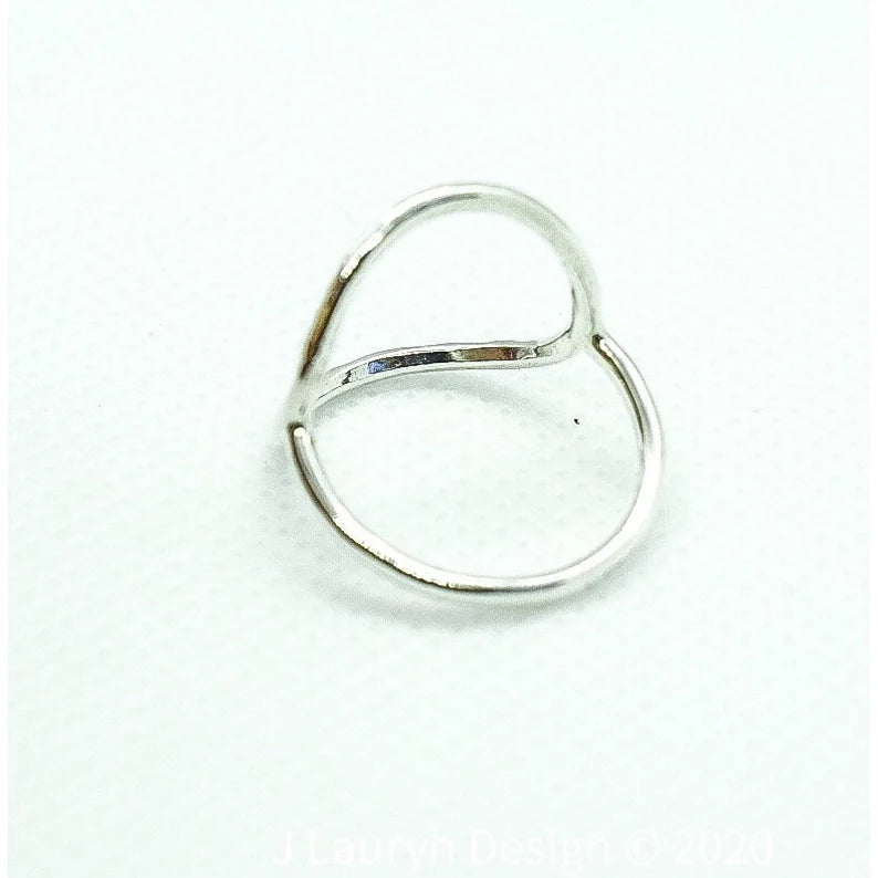 Recycled Silver Circle Infinity Ring