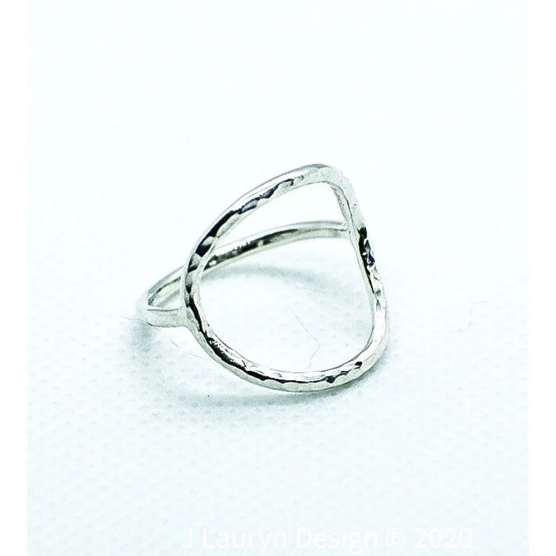 Recycled Silver Circle Infinity Ring