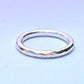 Thick Hammer Faceted and Forged Ring - Sterling Silver Hammered Ring - Recycled Sterling Silver Hammered Handmade Band Made to Order