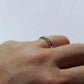 Thick Hammer Faceted and Forged Ring - Sterling Silver Hammered Ring - Recycled Sterling Silver Hammered Handmade Band Made to Order