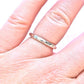 Thick Hammer Faceted and Forged Ring - Sterling Silver Hammered Ring - Recycled Sterling Silver Hammered Handmade Band Made to Order