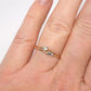 Gold and Baguette Diamond Ring White Sapphire Stacking Ring Engagement Ring Diamond Promise Ring April September Birthstones